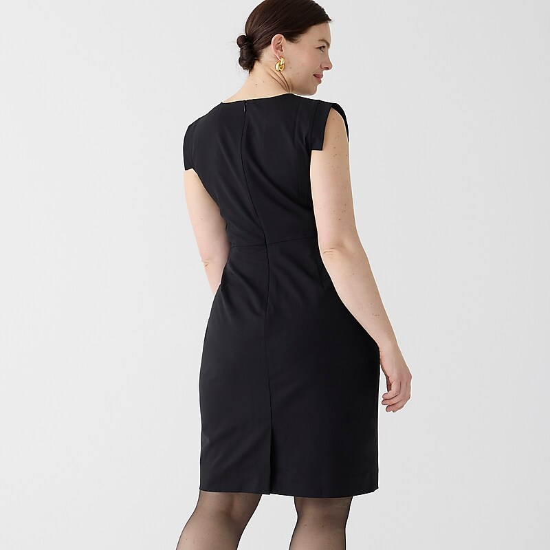 Women's J.Crew Resume Dress Black USA HCUKNTW89