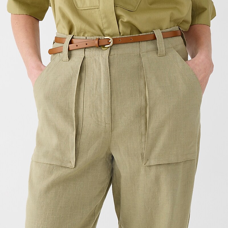 Women's J.Crew Seaside cargo Pants Timbered Khaki USA LTBWENR23