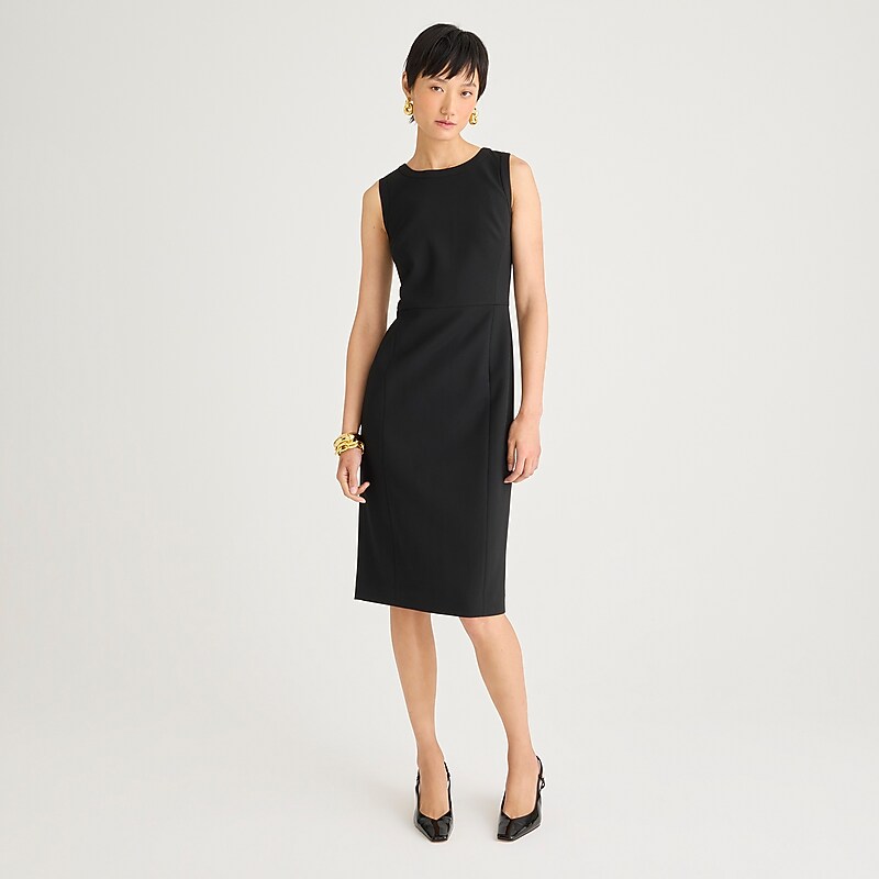 Women\'s J.Crew Sheath Dress Black USA FXUREDB38