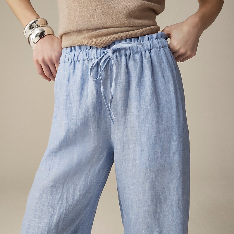 Women's J.Crew Soleil Pants Blue USA GTQXWFV80