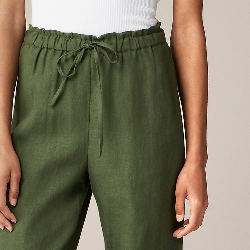 Women's J.Crew Soleil Pants Green USA TDZWQVL74