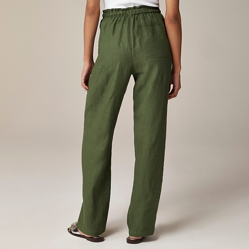 Women's J.Crew Soleil Pants Green USA TDZWQVL74