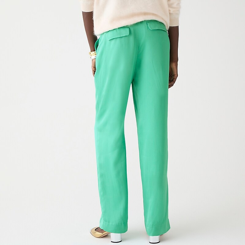 Women's J.Crew Straight-leg essential Pants Verdigris USA YJGQITB25