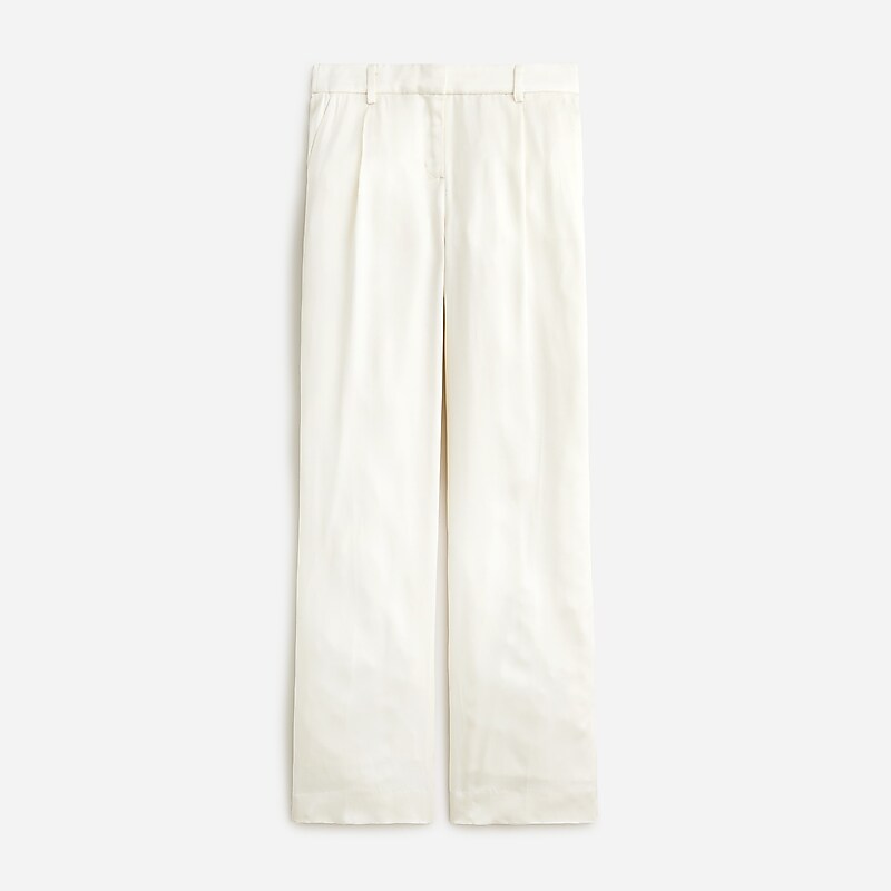 Women\'s J.Crew Straight-leg essential Pants Ivory USA FXKIDRZ04