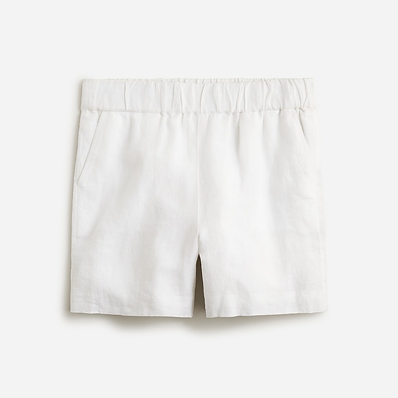 Women\'s J.Crew Tropez Shorts White USA QDTMLAB39