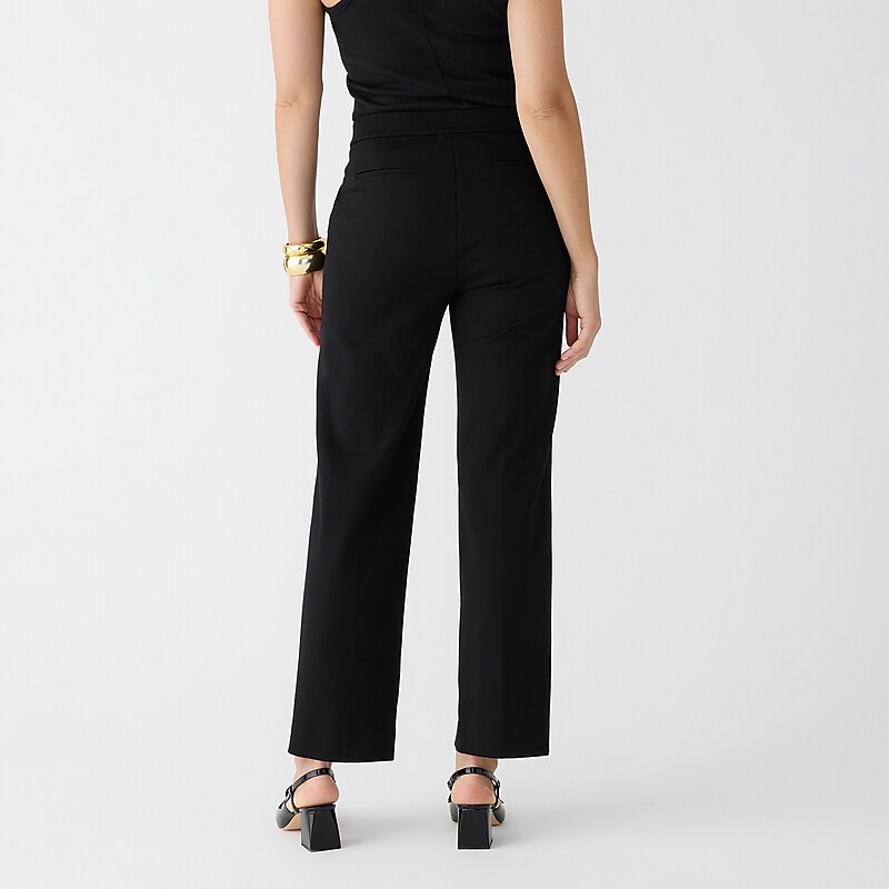 Women's J.Crew Wide-leg Pants Black USA IYVSBKN41