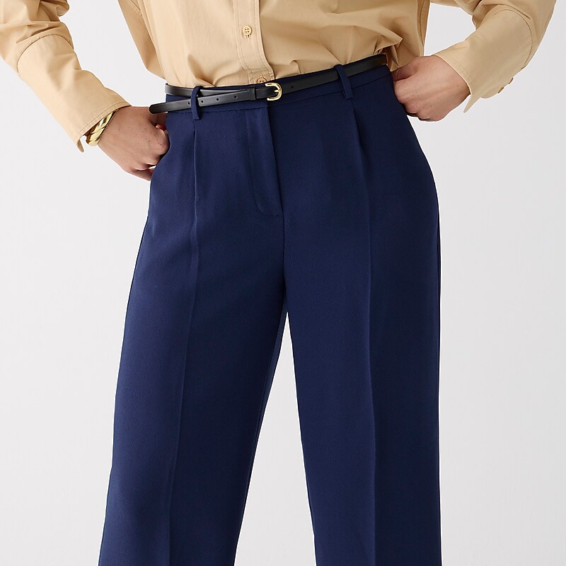 Women's J.Crew Wide-leg essential Pants Navy USA JVOSCTG18