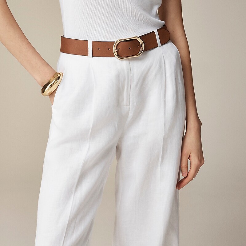 Women's J.Crew Wide-leg essential Pants White USA XNWCRTG04