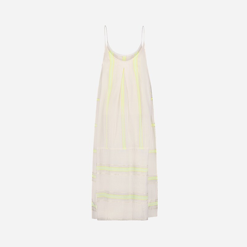 Women's J.Crew lemlem Nia slip Dress Light Yellow USA KQPMZEY43