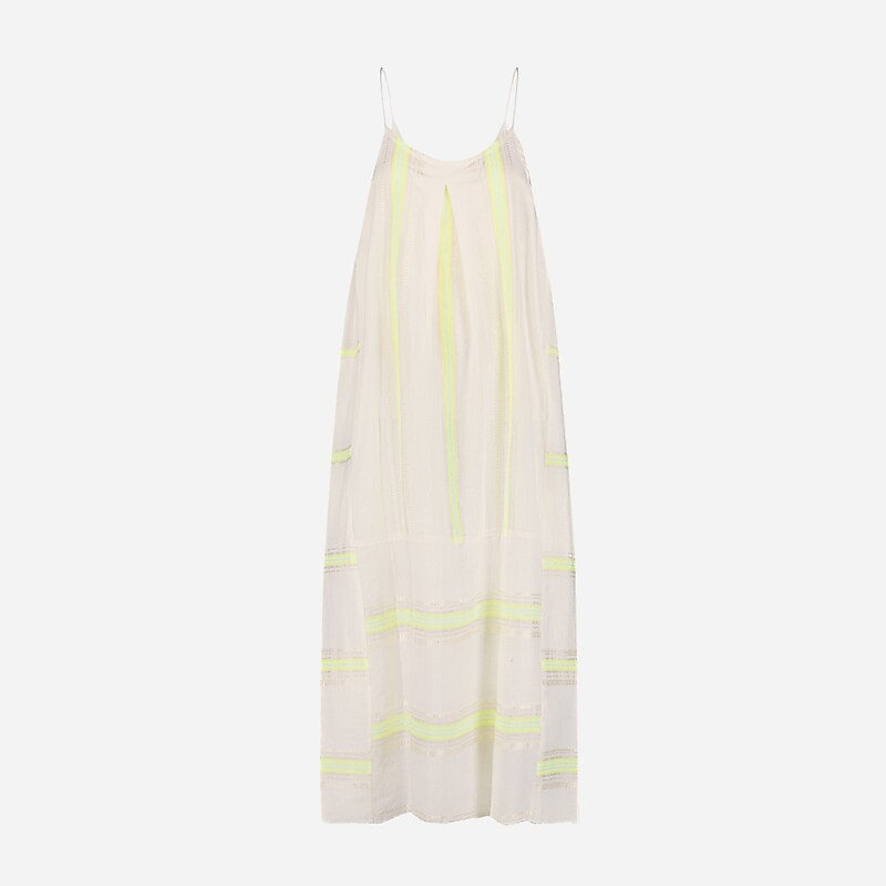 Women\'s J.Crew lemlem Nia slip Dress Light Yellow USA KQPMZEY43