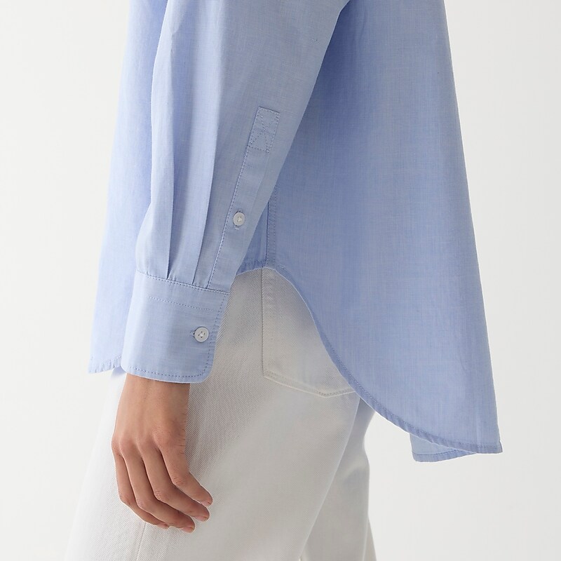 Women's J.Crew Étienne oversized Shirts Blue Eoe USA QYXHROU45