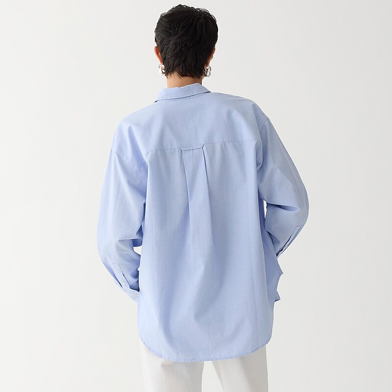 Women's J.Crew Étienne oversized Shirts Blue Eoe USA QYXHROU45