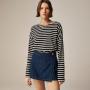 Tilly Stripe Black Natu